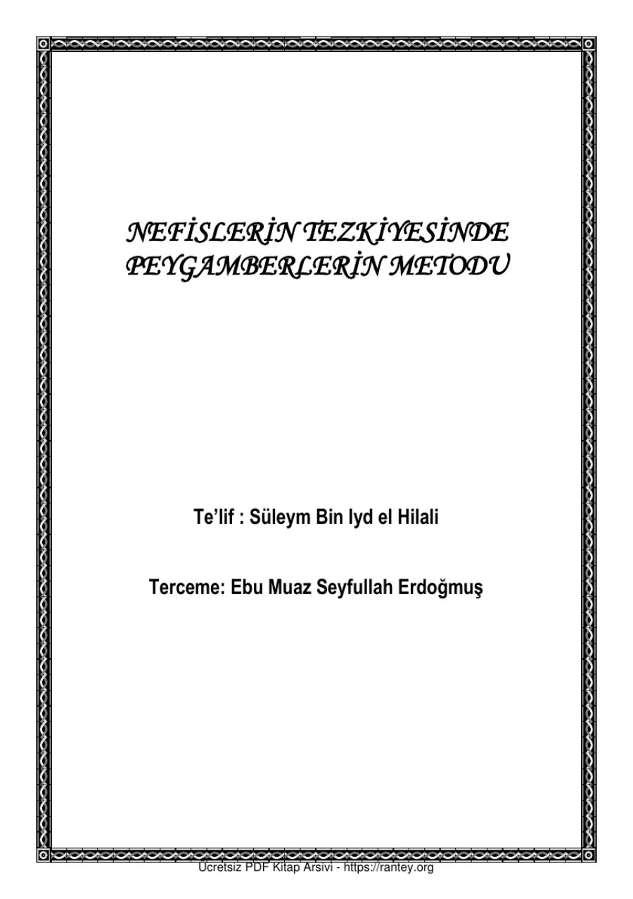 NEFİSLERİN TEZKİYESİNDE Ebu Abdulmumin Tekin Mıhçı kapak görseli