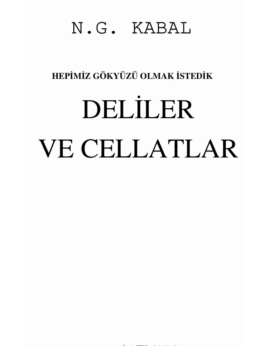 NG Kabal Deliler ve Cellatlar pdf kapak görseli