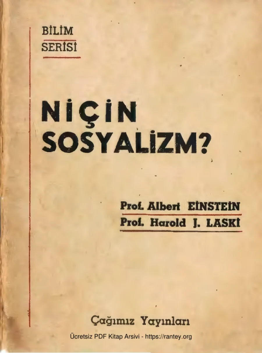 Niçin Sosyalizm kapak görseli
