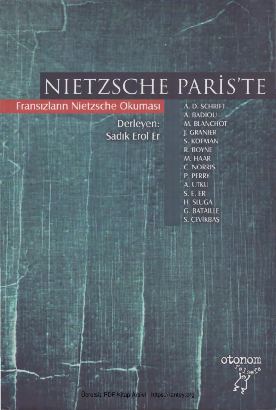 Nietzsche Pariste kapak görseli