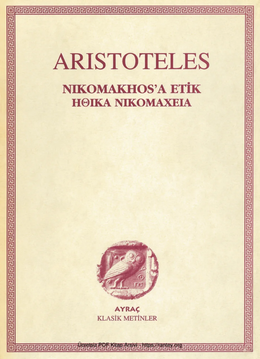 Nikomakhosa Etik kapak görseli