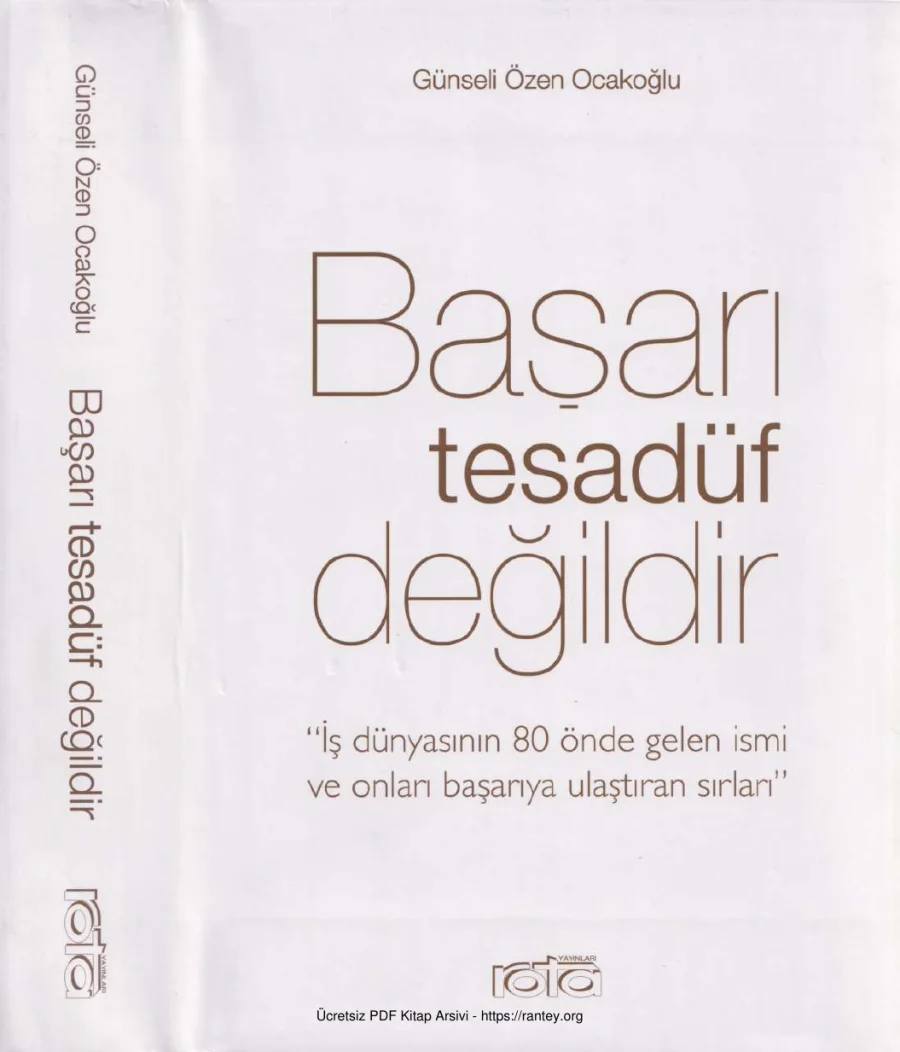 Ocakoğlu Başarı Tesadüf Değildir Rota Yayınları kapak görseli