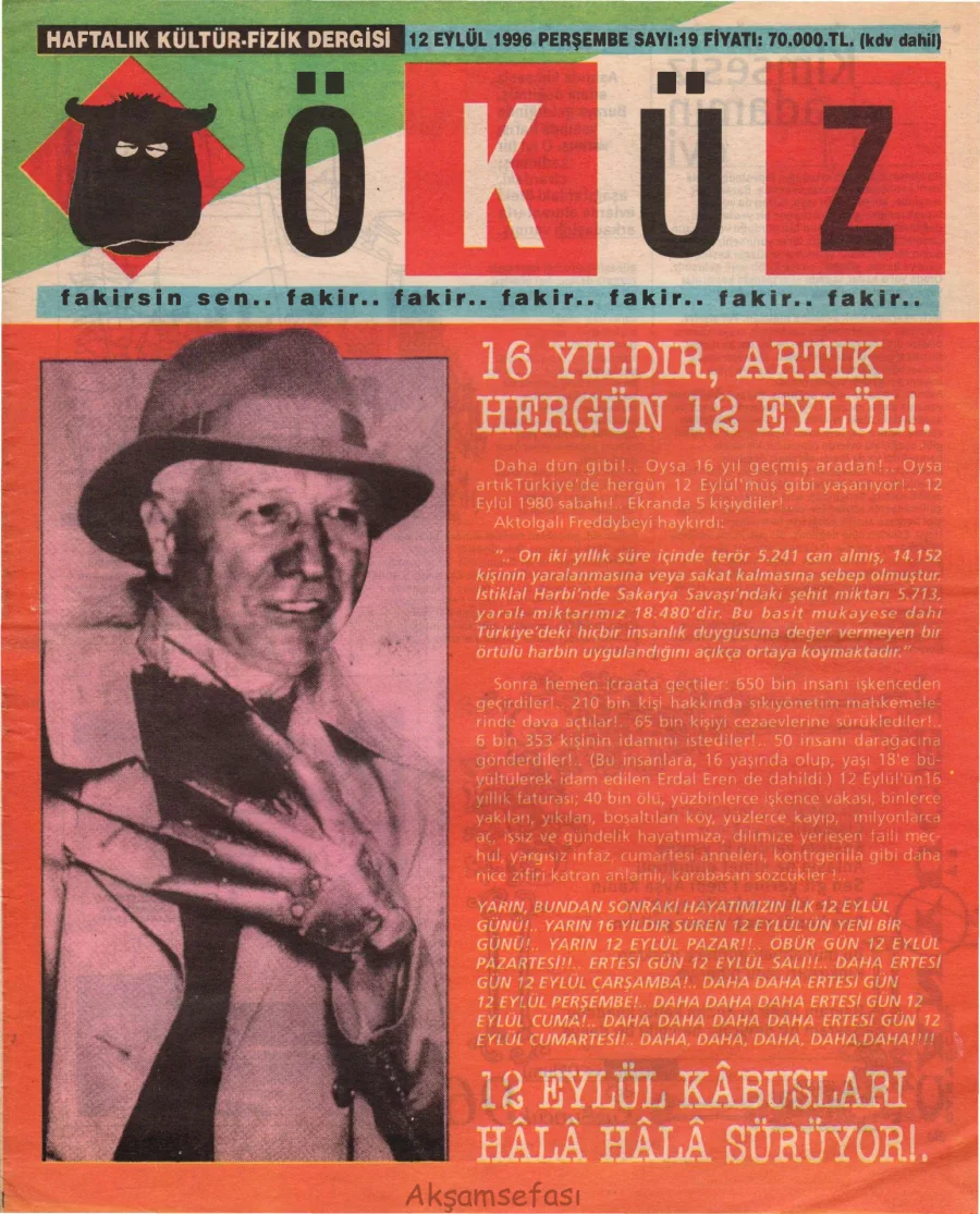 Öküz - Sayı 19 kapak görseli