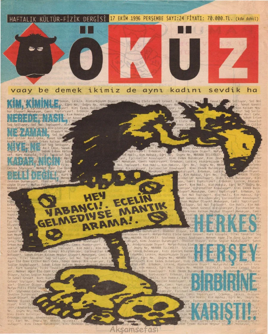 Öküz – Sayı 24: 17 Ekim 1996 kapak görseli