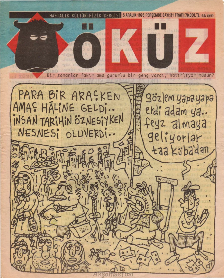 Öküz – Sayı 31: 05 Aralık 1996 kapak görseli