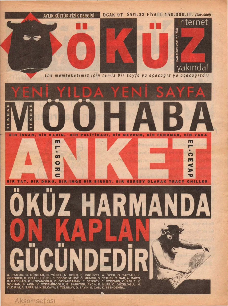Öküz – Sayı 32: Ocak 1997 kapak görseli