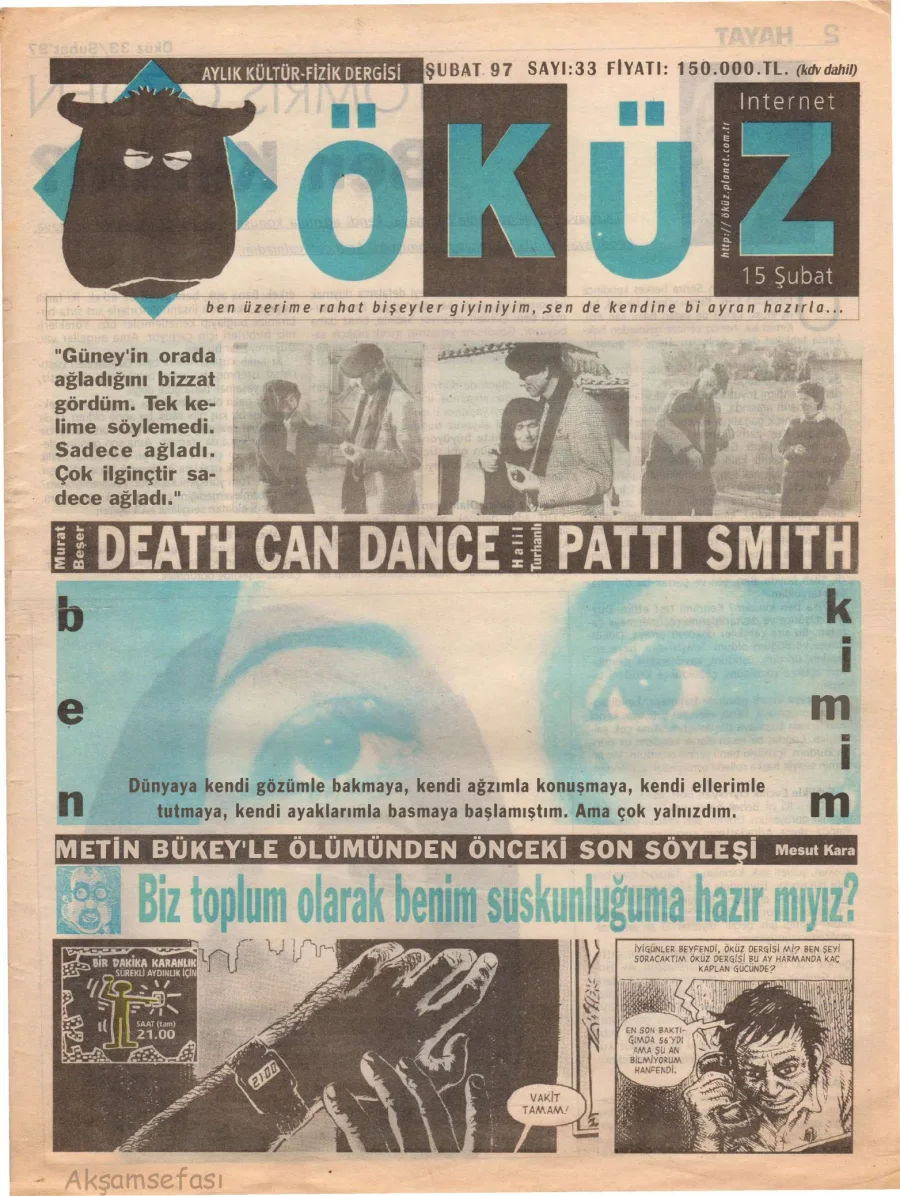 Öküz – Sayı 33: Şubat 1997 kapak görseli