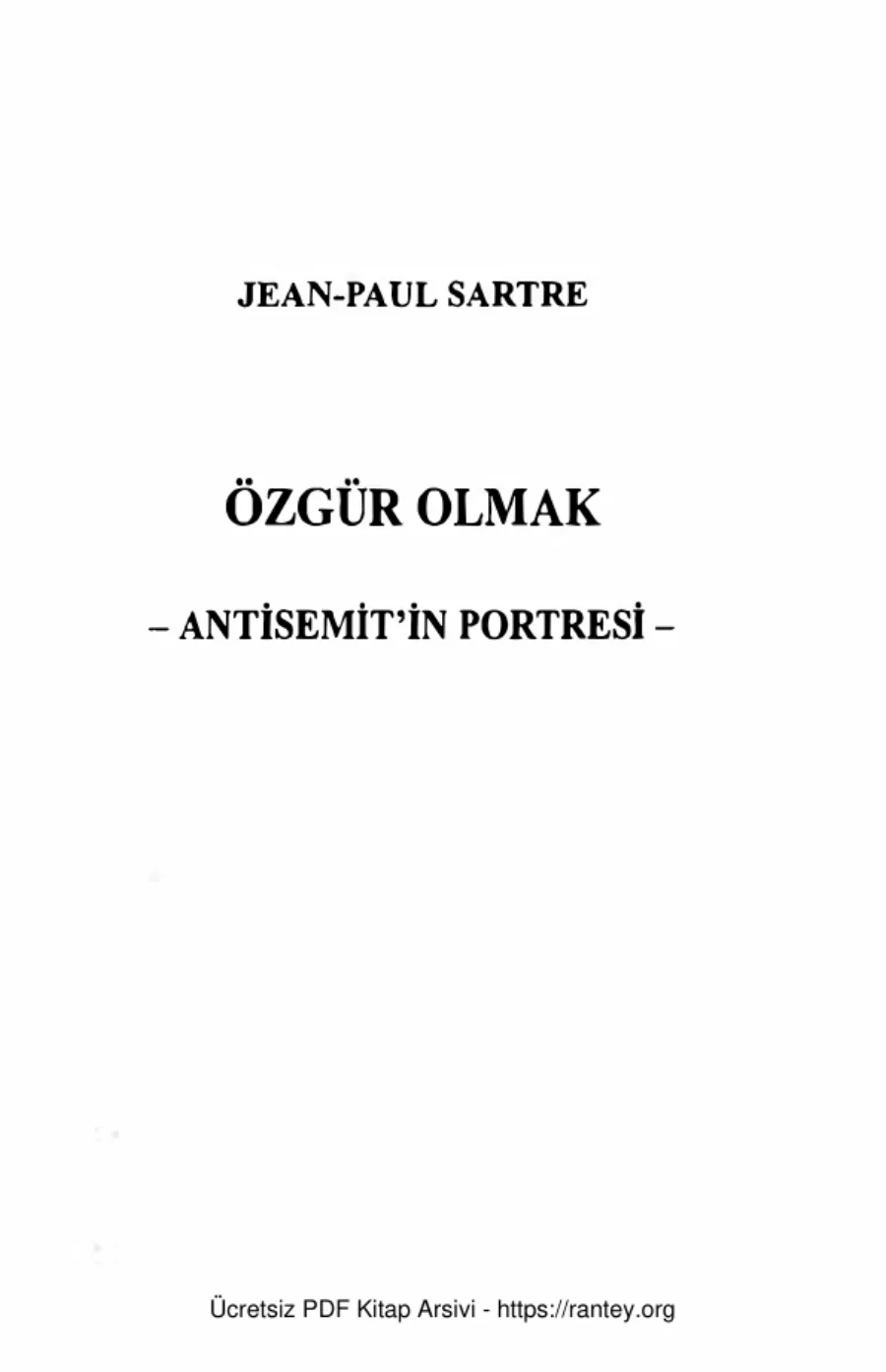Olmak Antisemitin Portresi Toplumsal Dönüşüm Yayınları kapak görseli