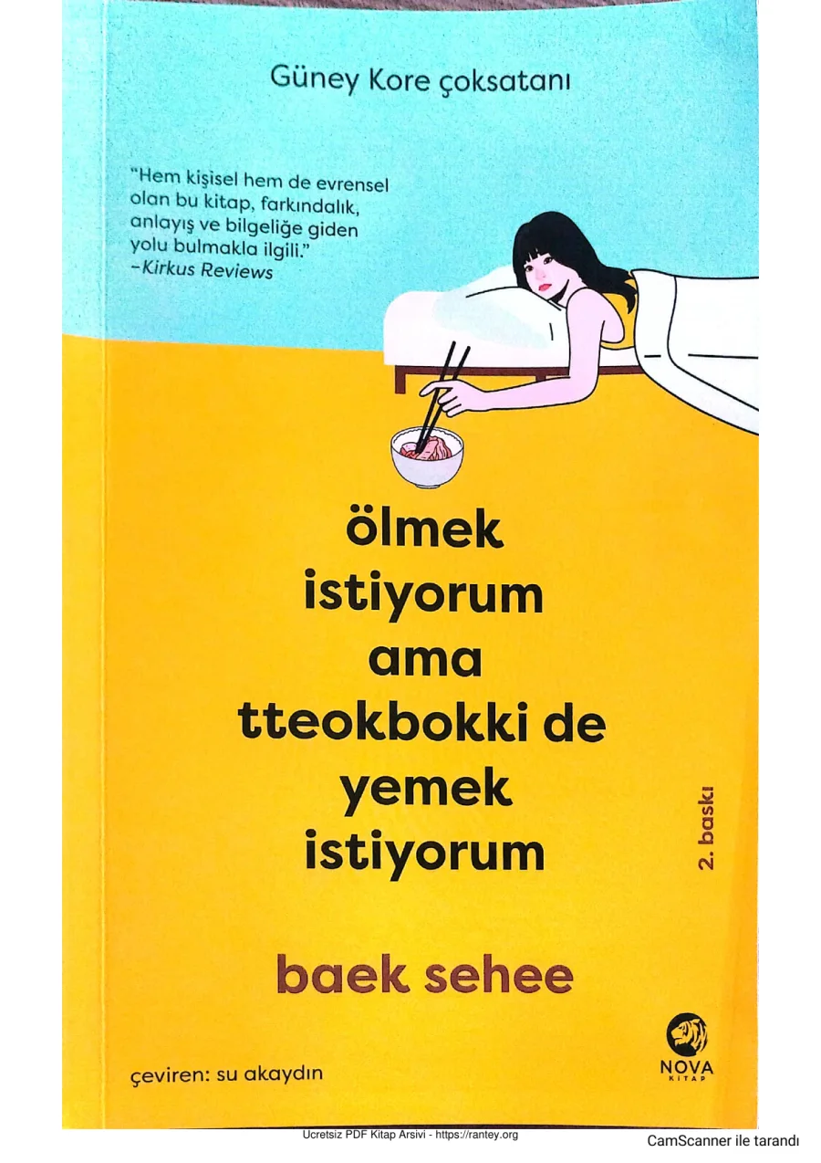 Ölmek istiyorum ama tteokbokki de yemek istiyorum Baek Sehee kapak görseli