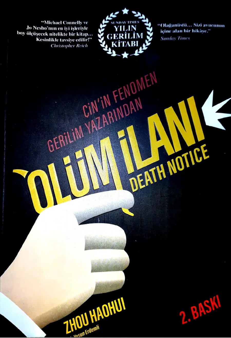 Ölüm İlanı The Roman Yayınları kapak görseli