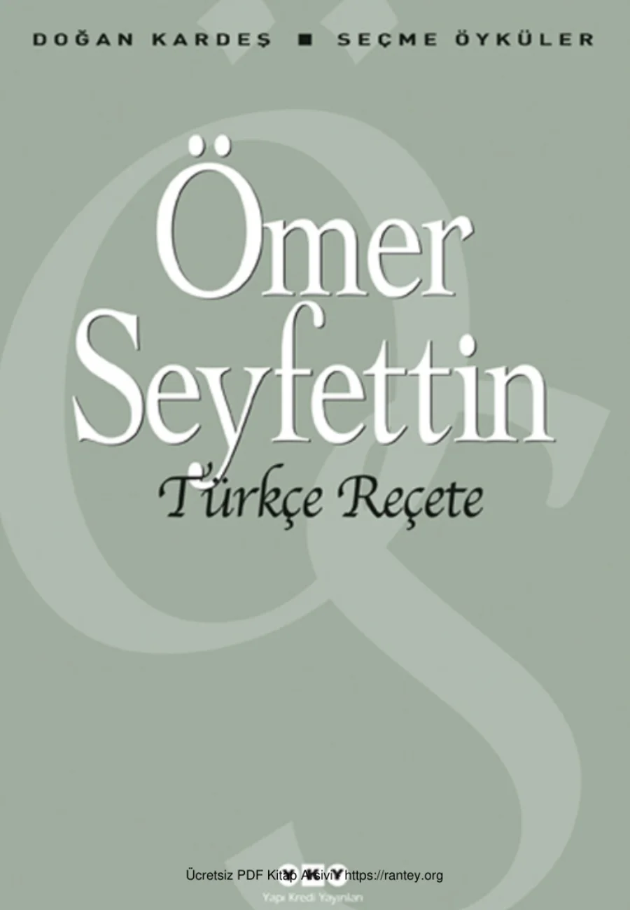 Ömer Seyfettin Türkçe Reçete kapak görseli