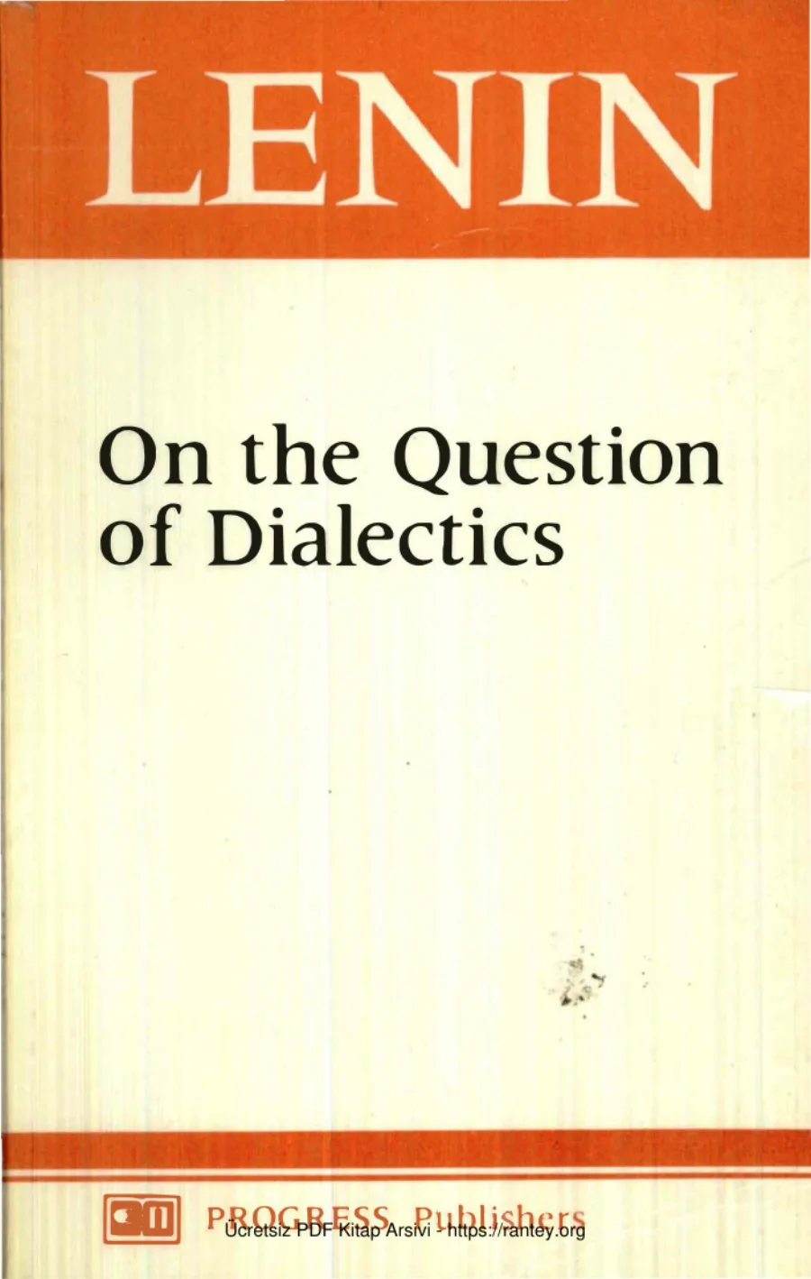 On the Questipn of Dialectics kapak görseli
