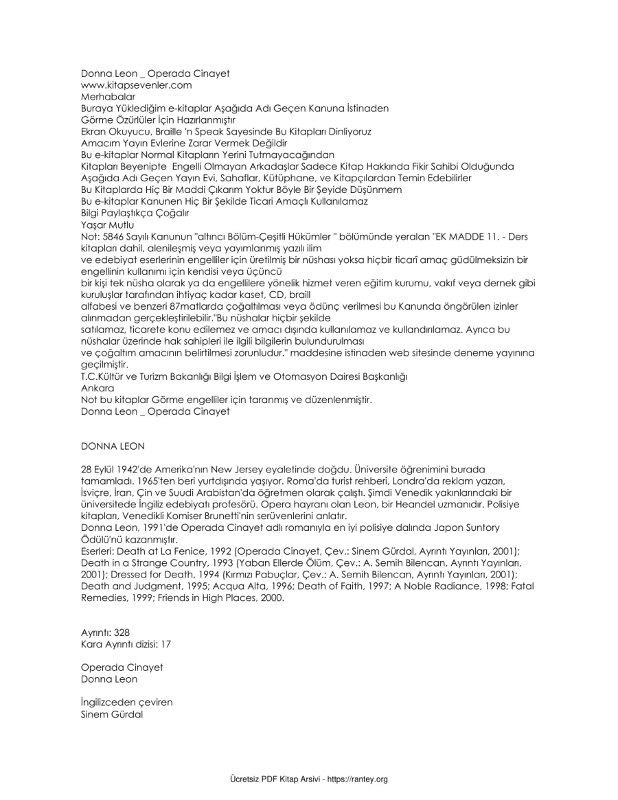 Operada Cinayet kapak görseli