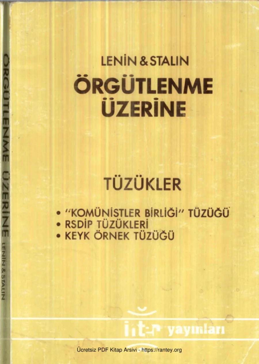 Örgütlenme Üzerine kapak görseli