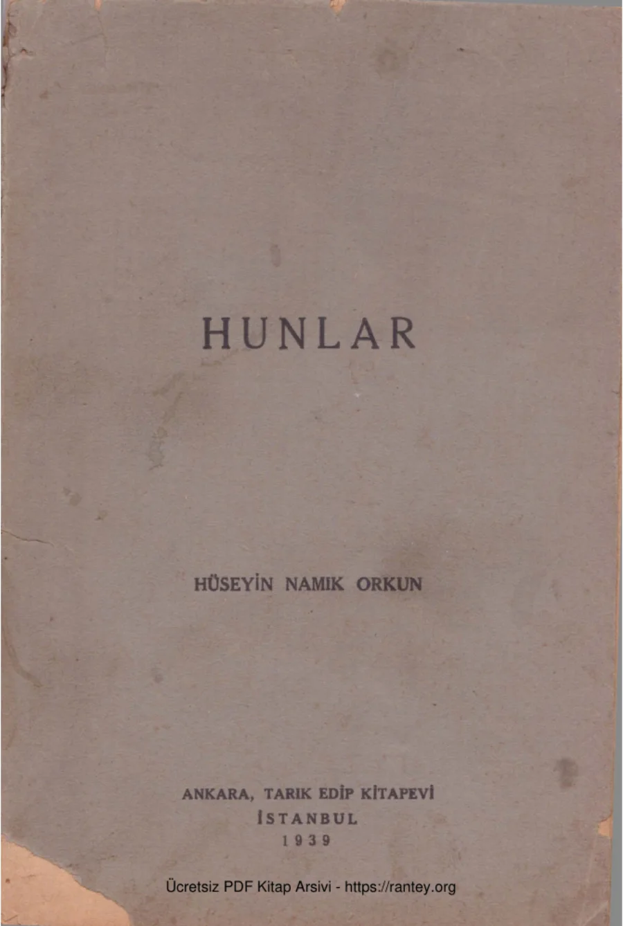 Orkun Hunlar Edip Kitabevi kapak görseli