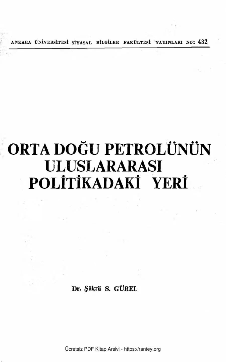 Ortadoğu Petrolünün Uluslararası Politikadaki Yeri kapak görseli