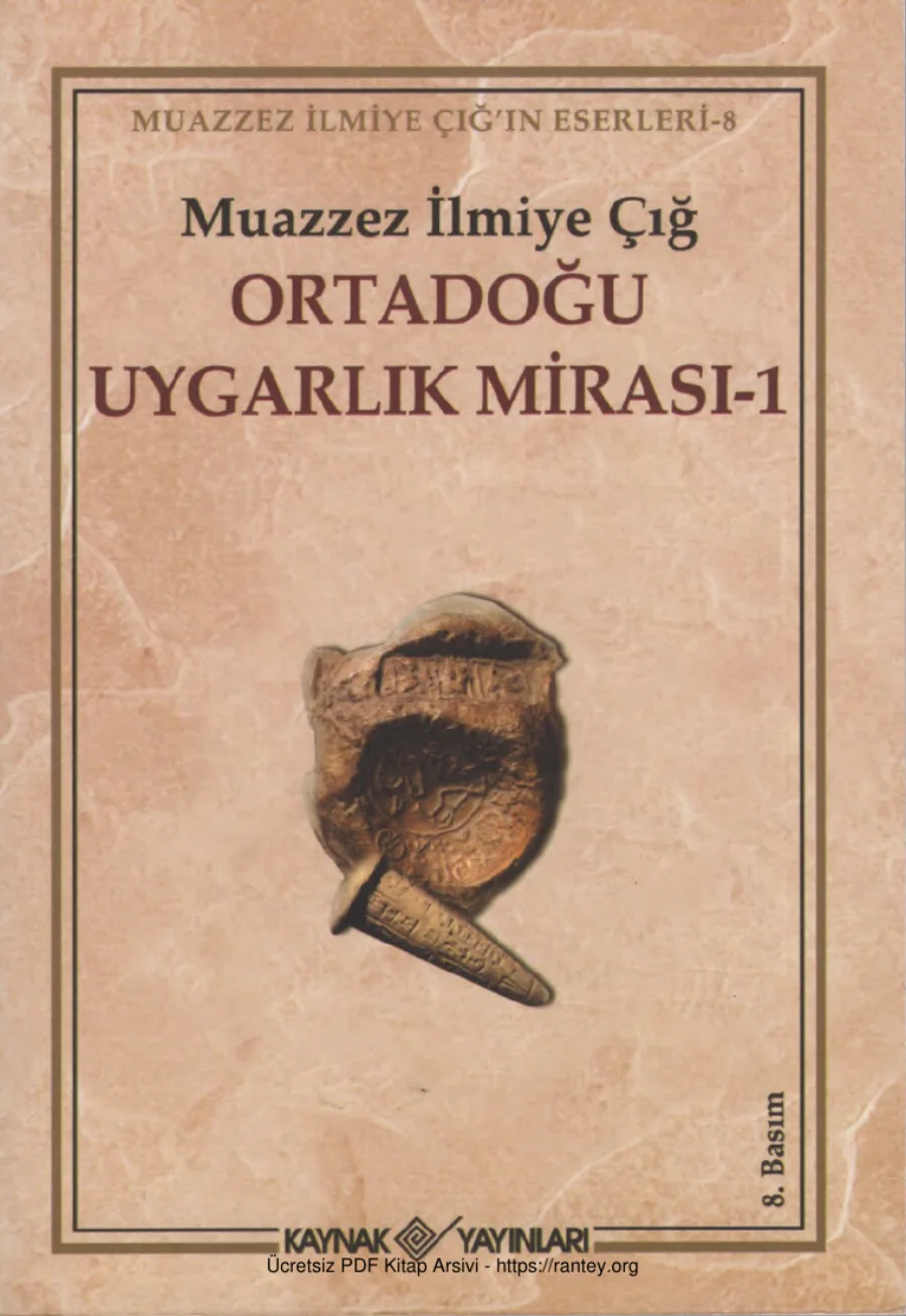 Ortadoğu Uygarlık Mirası 1 kapak görseli