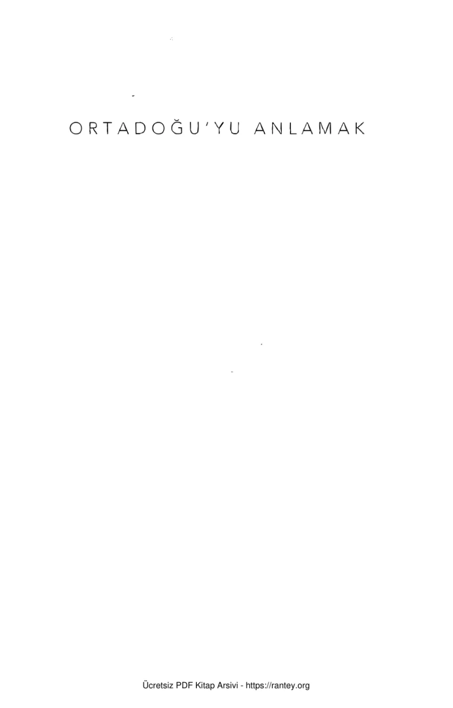 Ortadoğuyu Anlamak NTV Yayınları kapak görseli