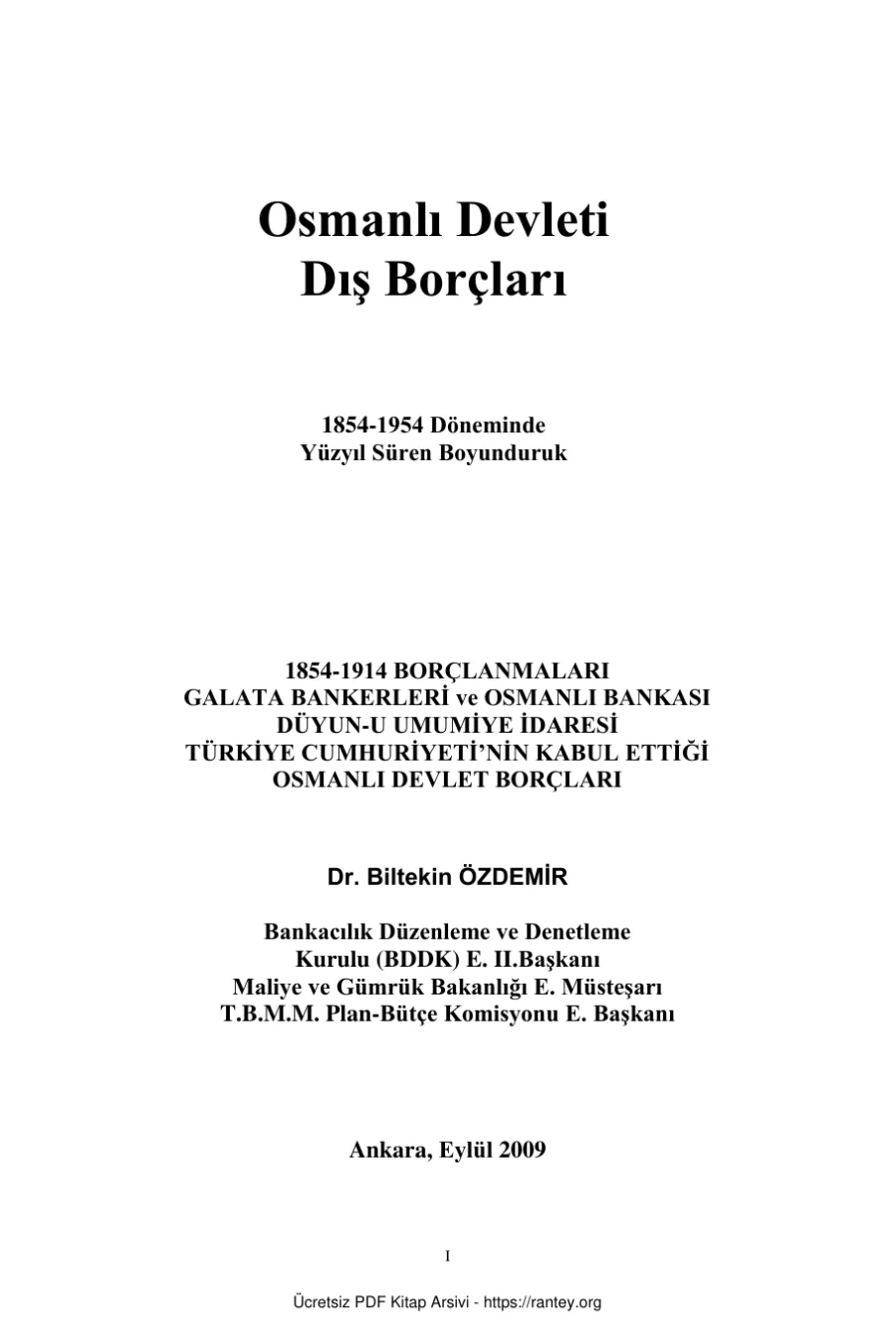 Osmanlı Devleti Dış Borçları kapak görseli