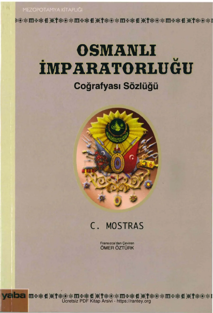 Osmanlı İmparatorluğu Coğrafyası Sözlüğü kapak görseli