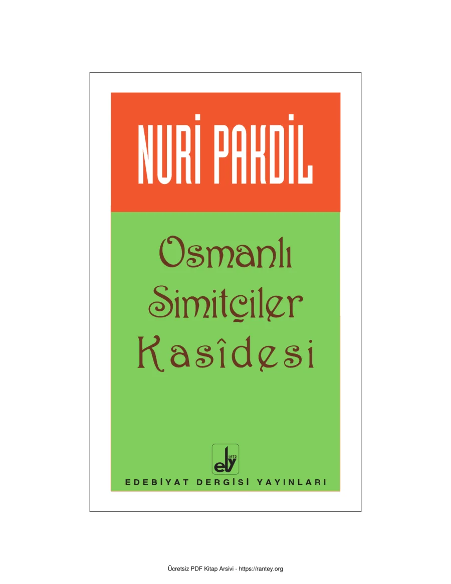 Osmanlı Simitçiler Kasidesi kapak görseli