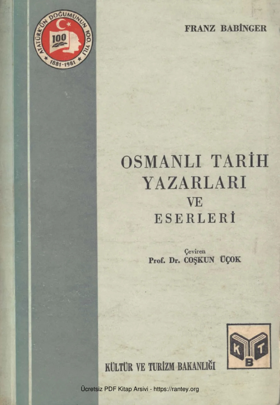 Osmanlı Tarih Yazarları ve Eserleri kapak görseli
