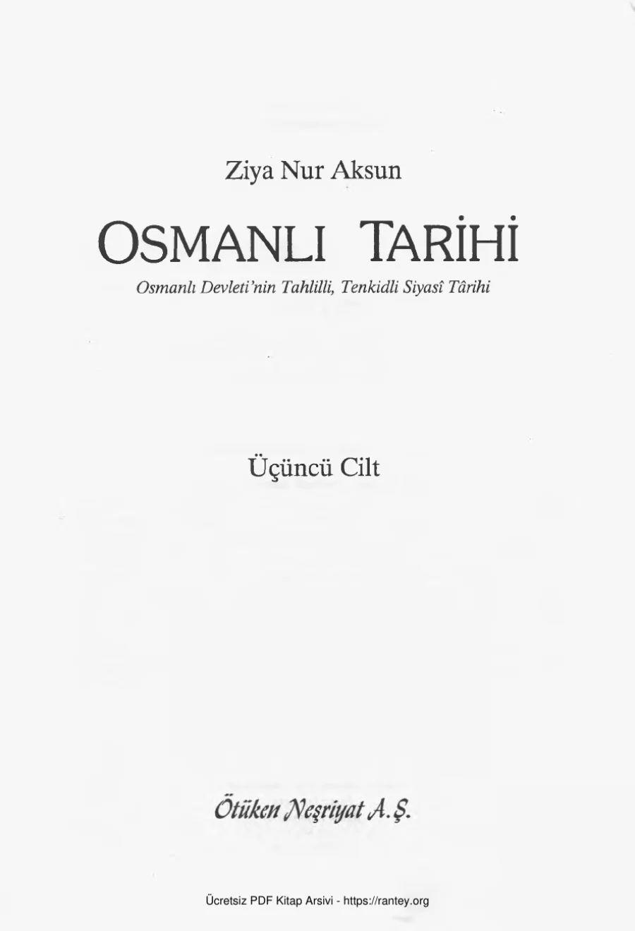 Osmanlı Tarihi 3 kapak görseli