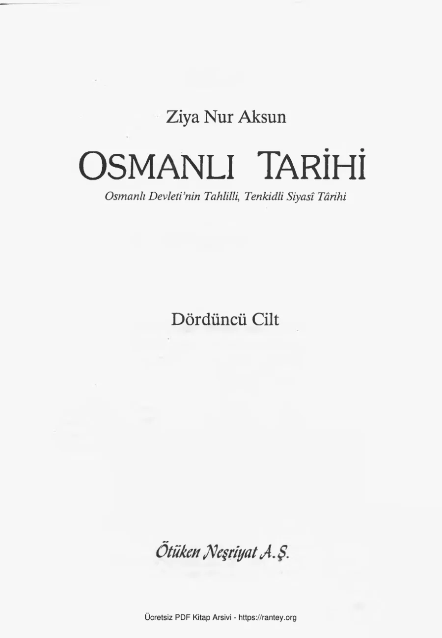 Osmanlı Tarihi 4 kapak görseli