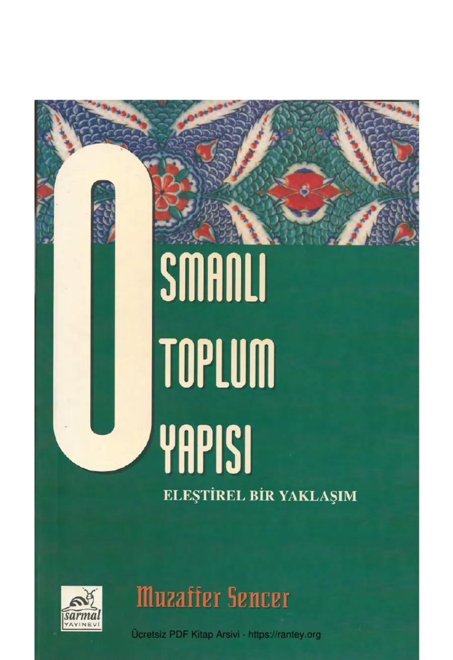 Osmanlı Toplum Yapısı Sarmal Yayınları kapak görseli