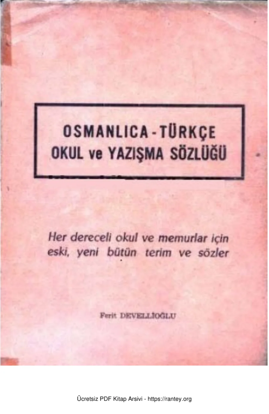 Osmanlıca Türkçe Sözlük kapak görseli