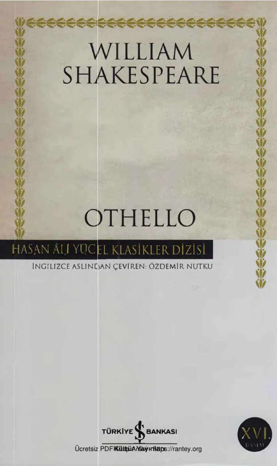 Othello İş Bankası Yayınları kapak görseli