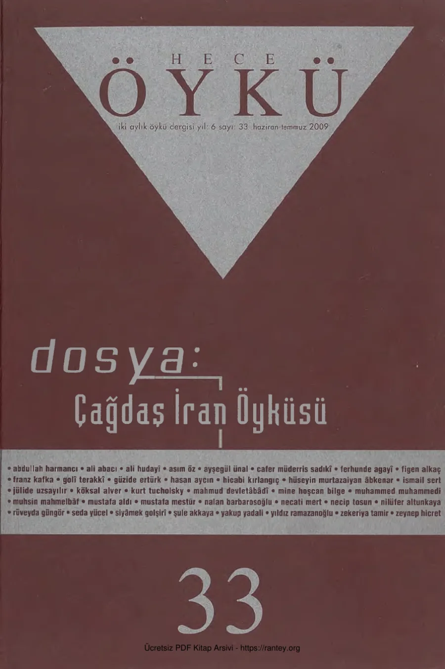 Öykü Sayı 033 kapak görseli