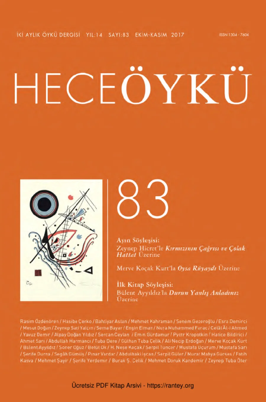Öykü Sayı 083 kapak görseli