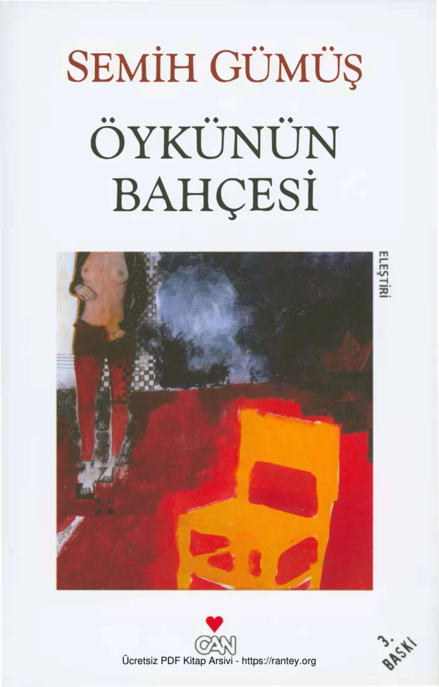 Öykünün Bahçesi Can Yayınları kapak görseli