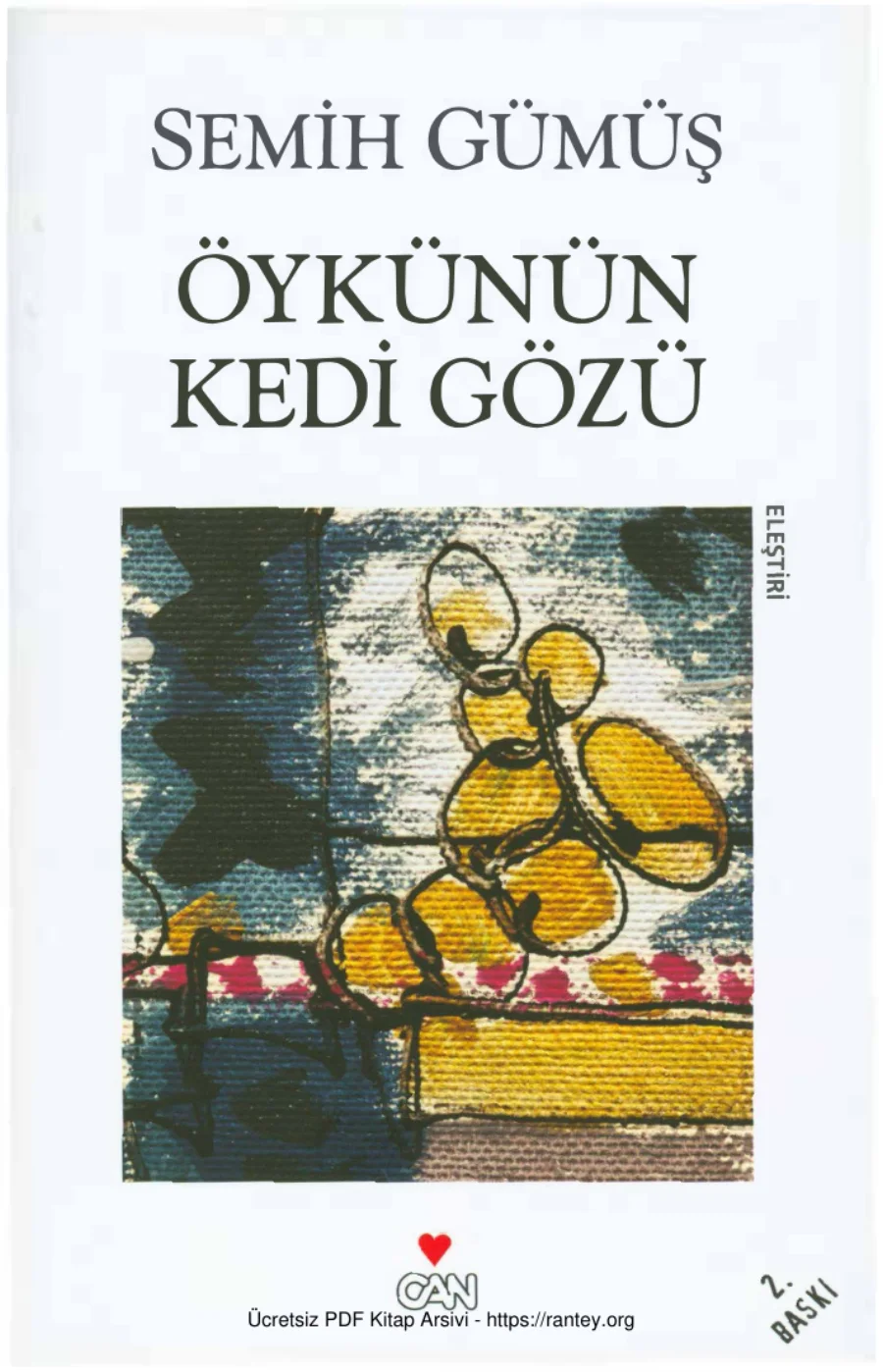 Öykünün Kedi Gözü Can Yayınları kapak görseli