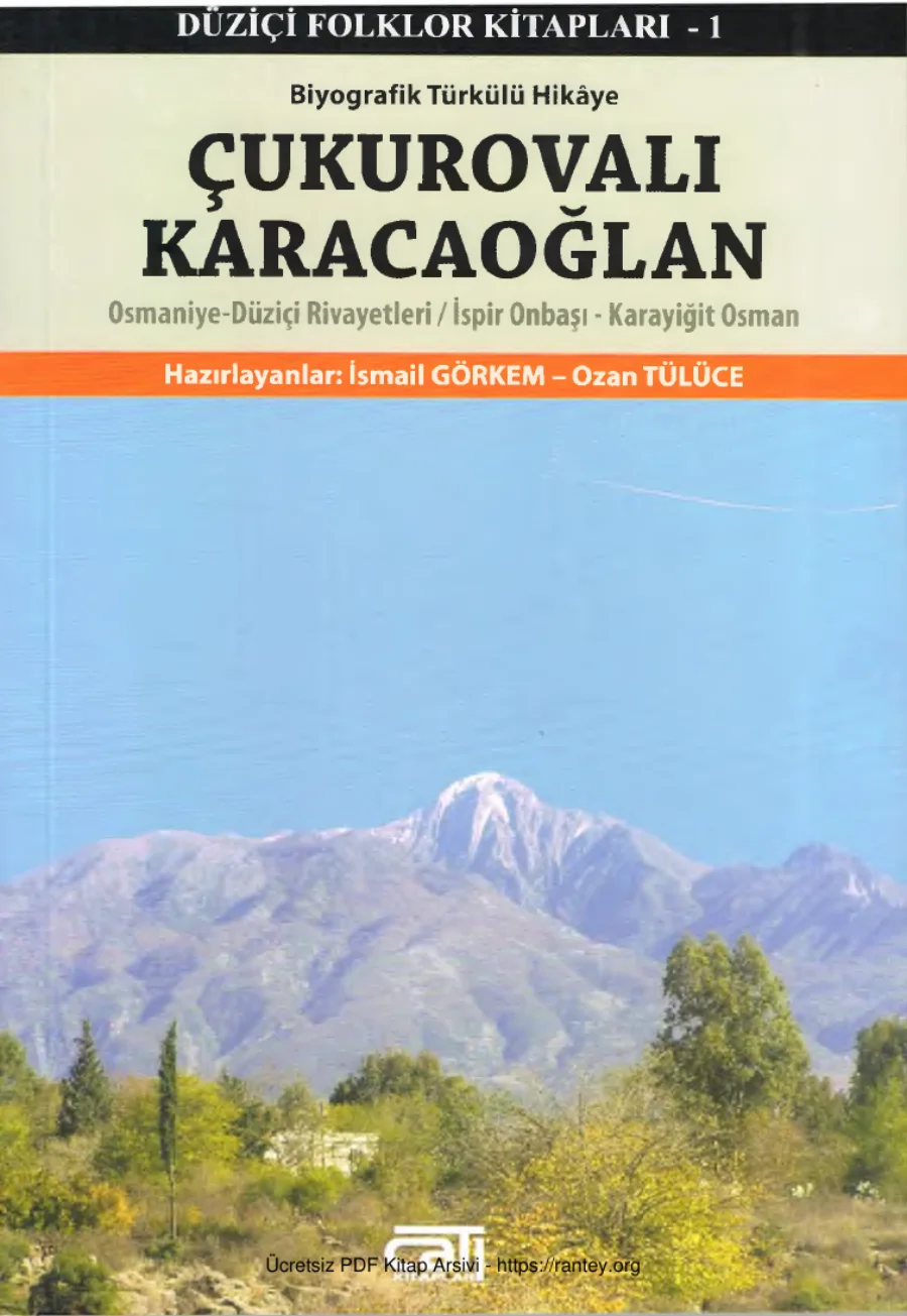 Ozan Tülüce Çukurovalı Karacaoğlan kapak görseli