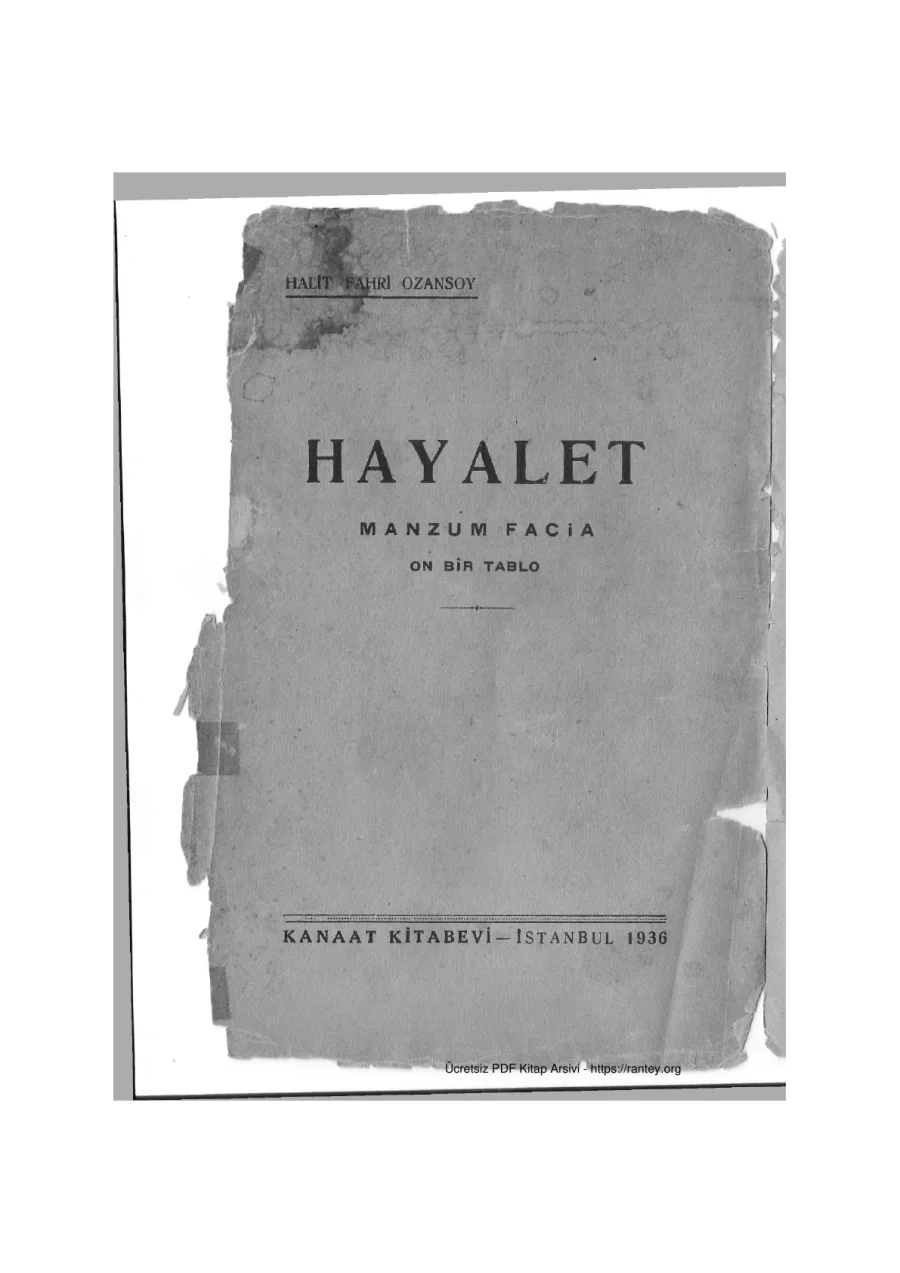 Ozansoy Hayalet kapak görseli
