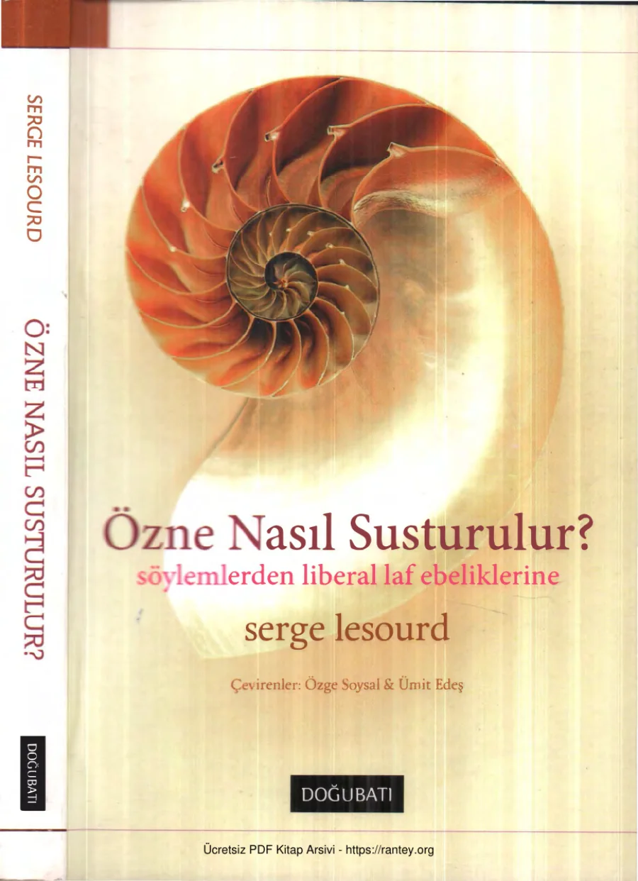 Özne Nasıl Susturulur Doğu Batı Yayınları kapak görseli