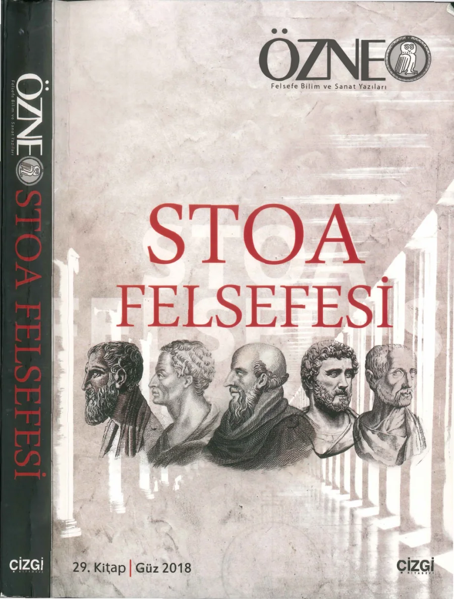 Özne Sayı 29 Stoa Felsefesi Güz kitap kapağı