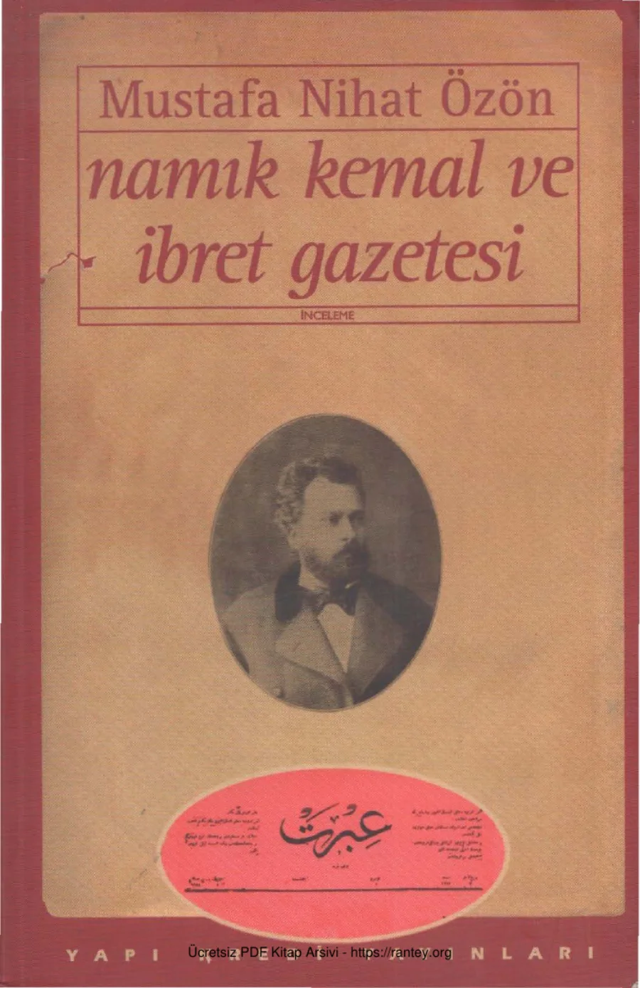 Özön Namık Kemal ve İbret Gazetesi kapak görseli