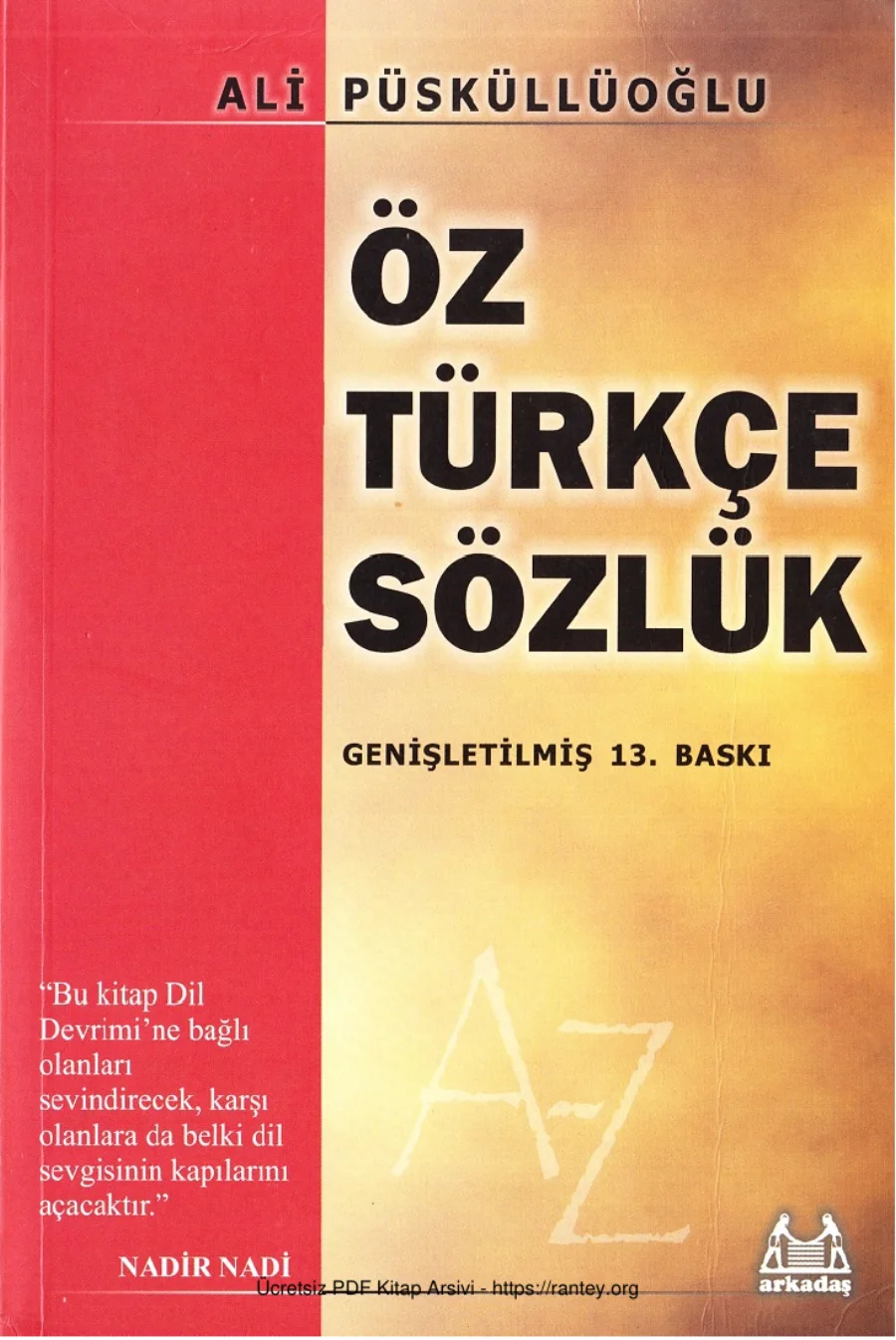 Öztürkçe Sözlük kapak görseli