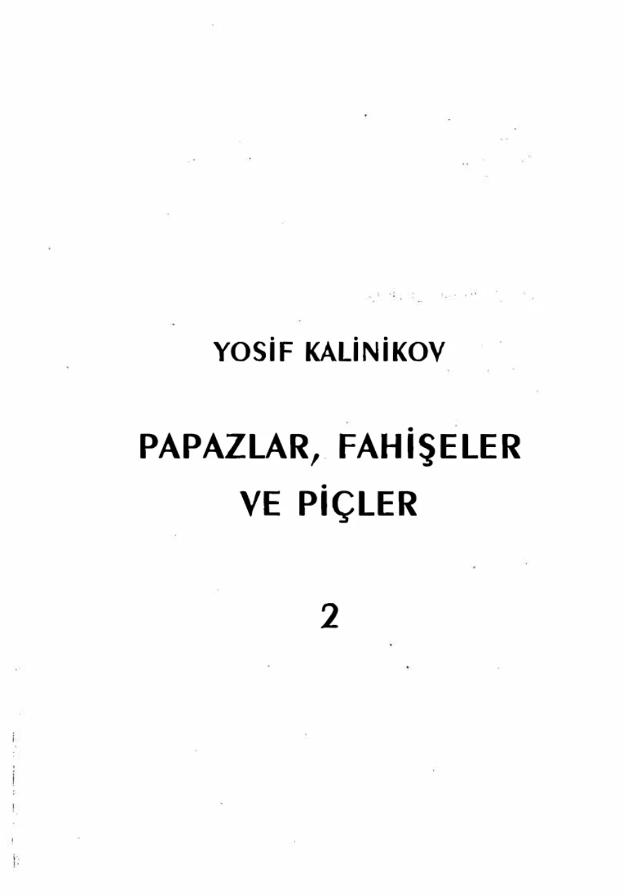Papazlar, Fahişeler ve Piçler kapak görseli