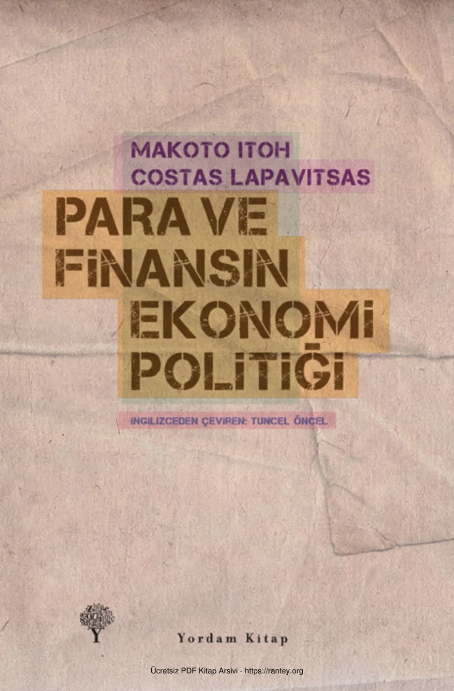 Para ve Finansın Ekonomi Politiği kapak görseli