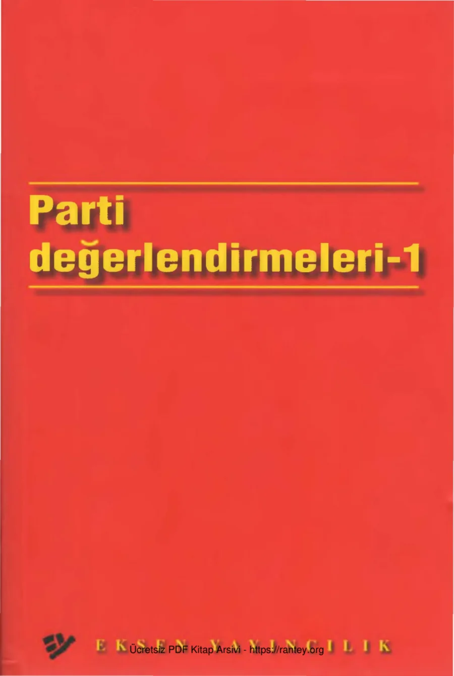 Parti Değerlendirmeleri 1 kapak görseli