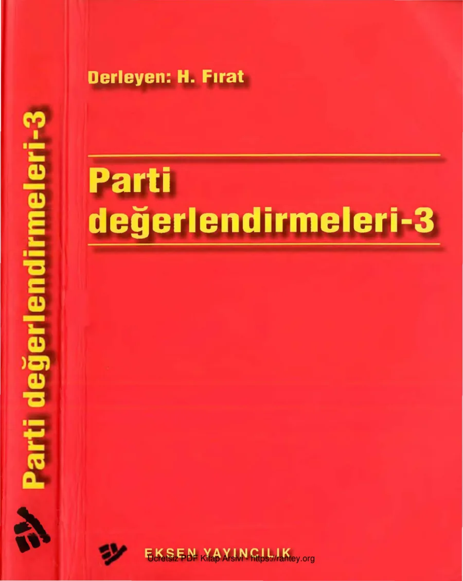 Parti Değerlendirmeleri 3 Derleyen H Fırat kapak görseli