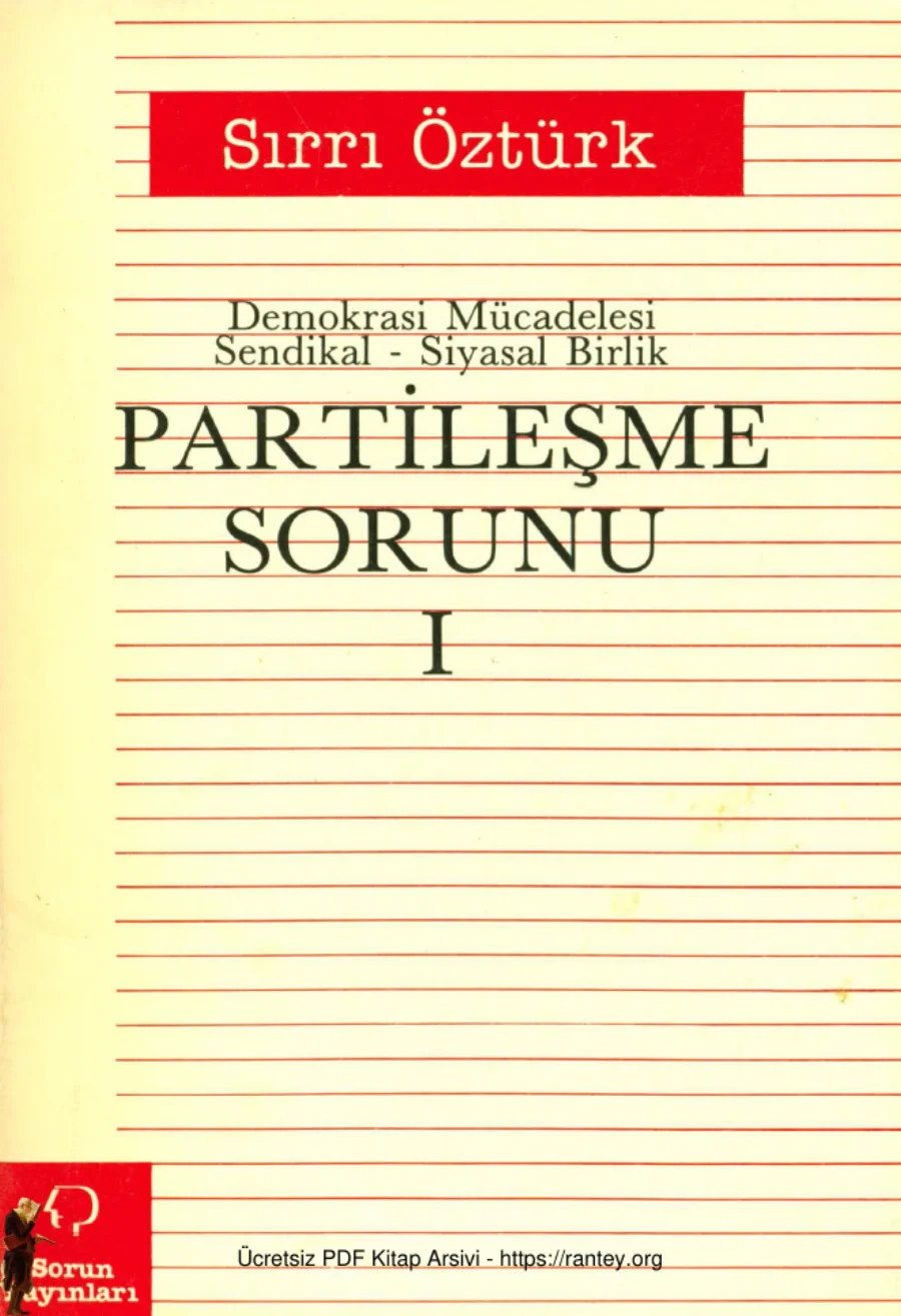 Partileşme Sorunu 1 kapak görseli