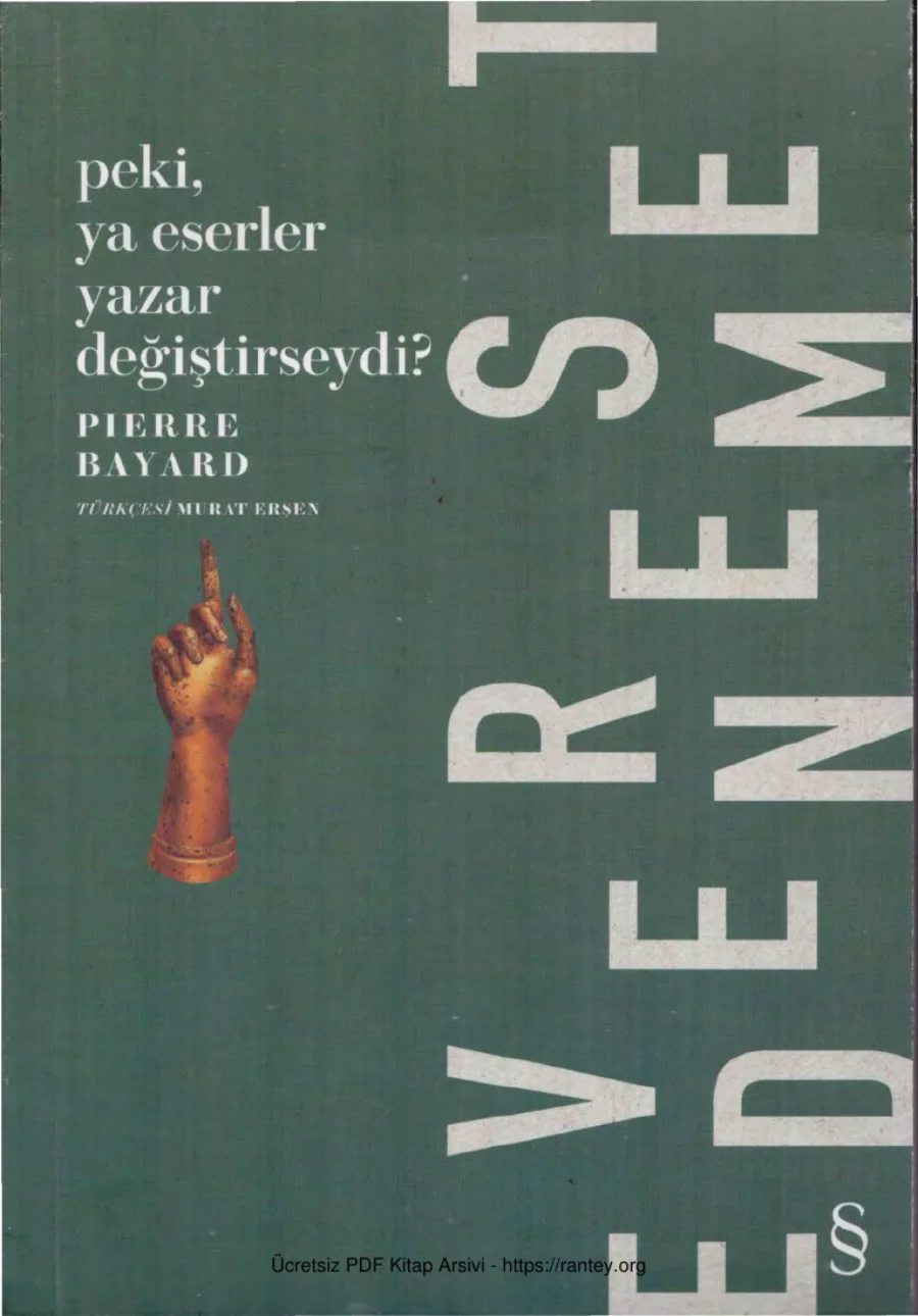 Peki ya eserler Yazar Değiştirseydi kapak görseli