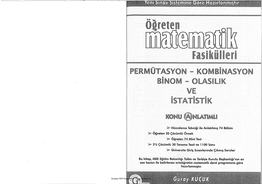 Permütasyon Kombinasyon Binom Olasılık ve İstatistik Fasikülü kapak görseli