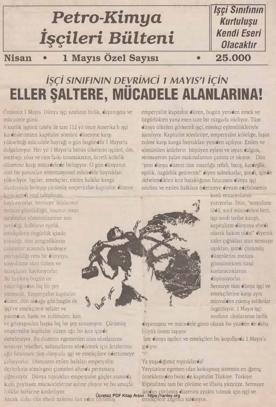 Petro Kimya İşçileri Bülteni 1 Mayıs Özel Sayısı kapak görseli