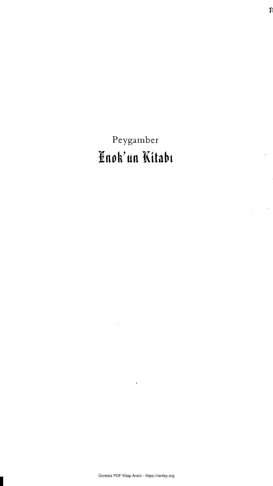 Peygamber Enokun Kitabı kapak görseli